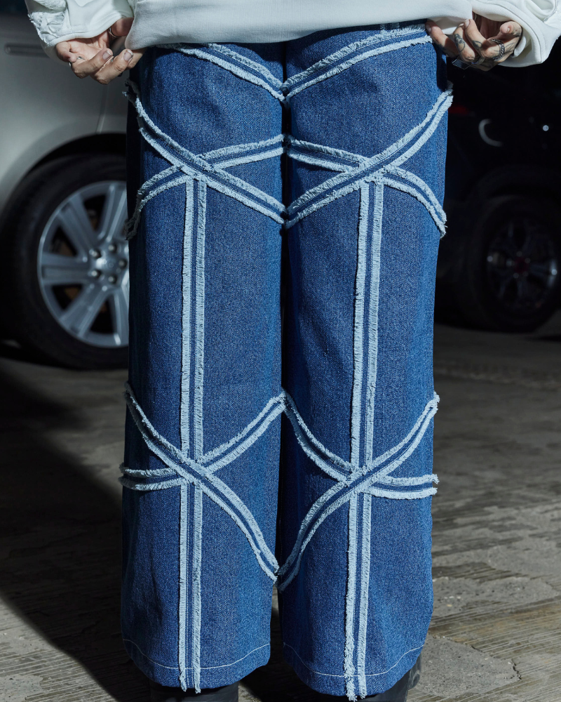 Criss' Oversized Denim Pants [Women]