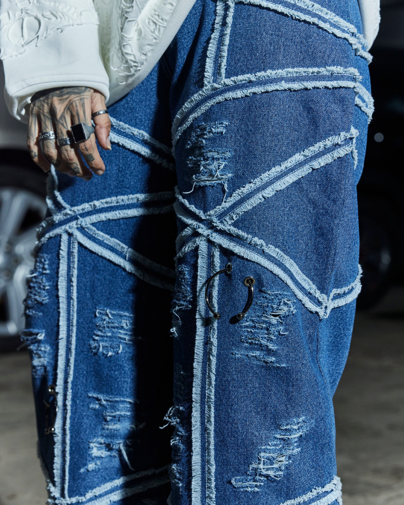 Criss' Oversized Denim Pants [Women]