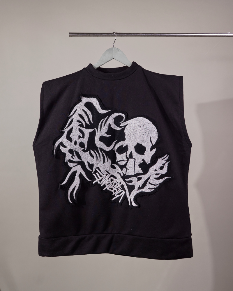 Skull Knit Sweatshirt